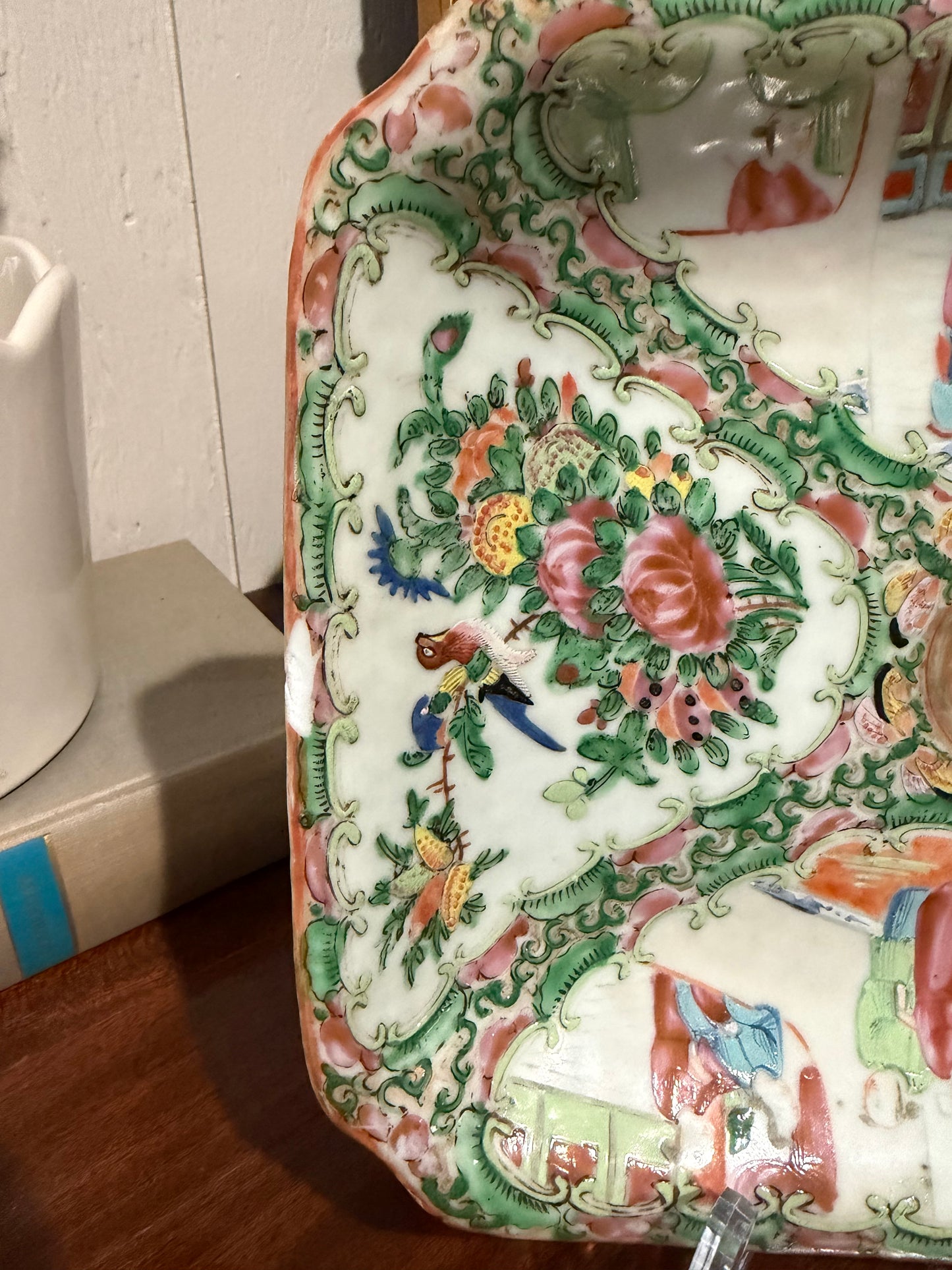 Rectangular Rose Medallion Platter