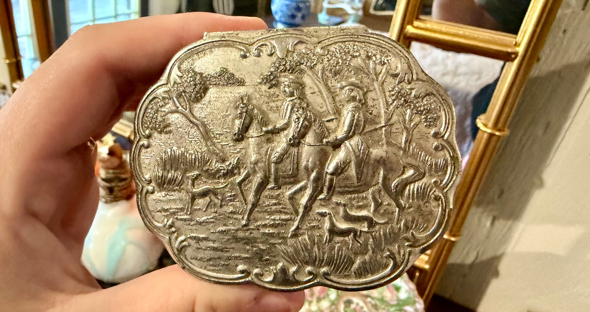 Silver Fox Hunt Jewel Box