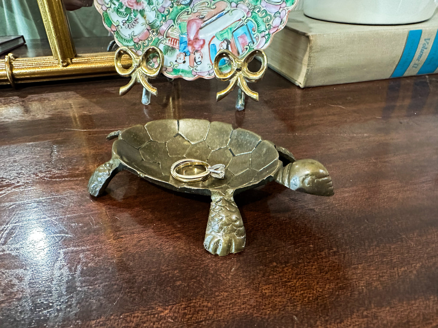 Brass Turtle Trinket Dish