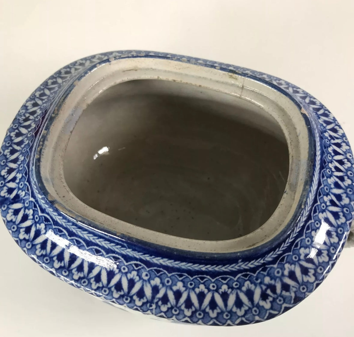 Early 1800s Staffordshire Sugar Bowl with Hunt Scene