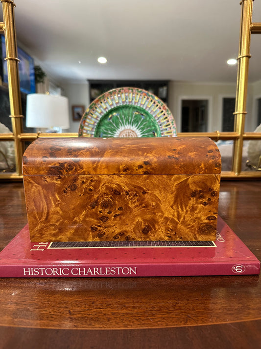 Decorative Burlwood Box