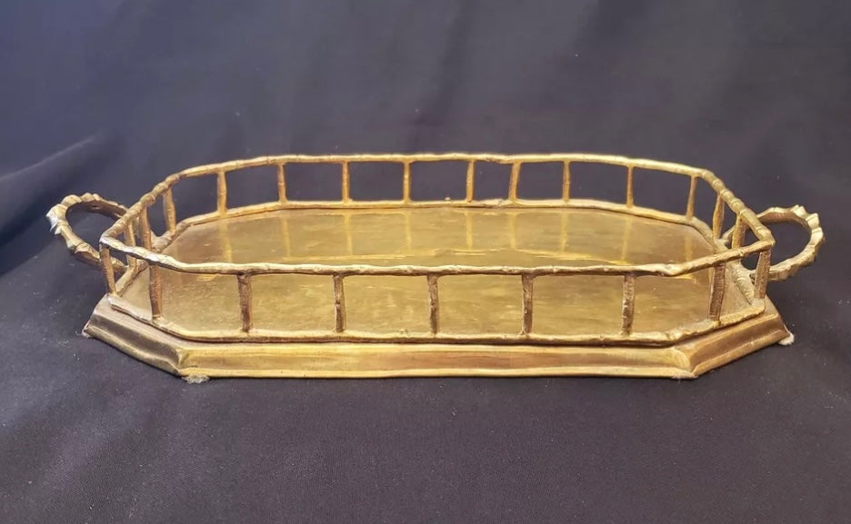 Brass Bamboo Tray