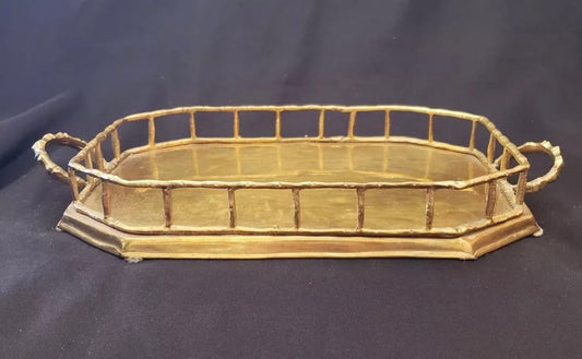 Brass Bamboo Tray