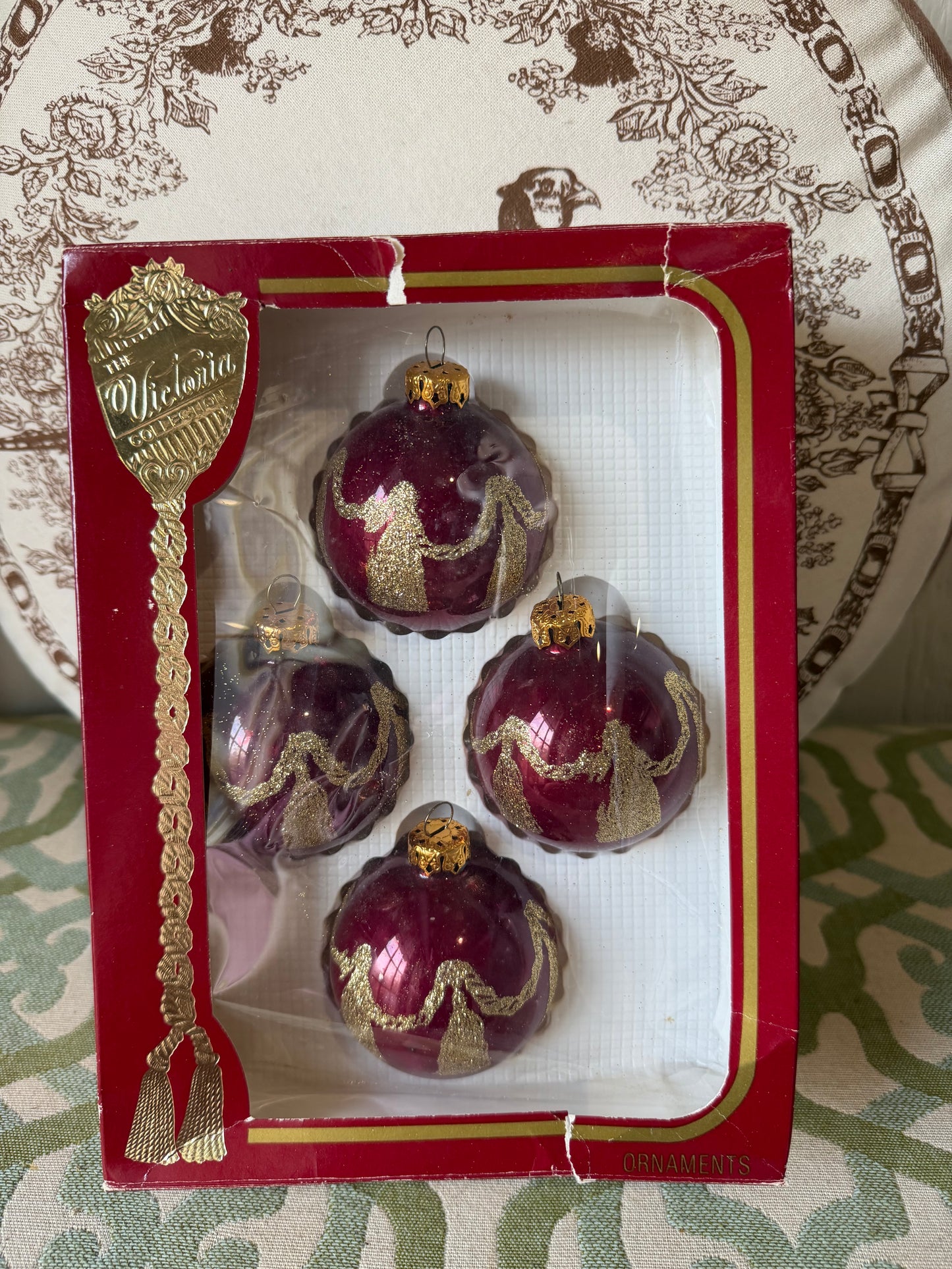 Red & Gold Tassel Ornaments