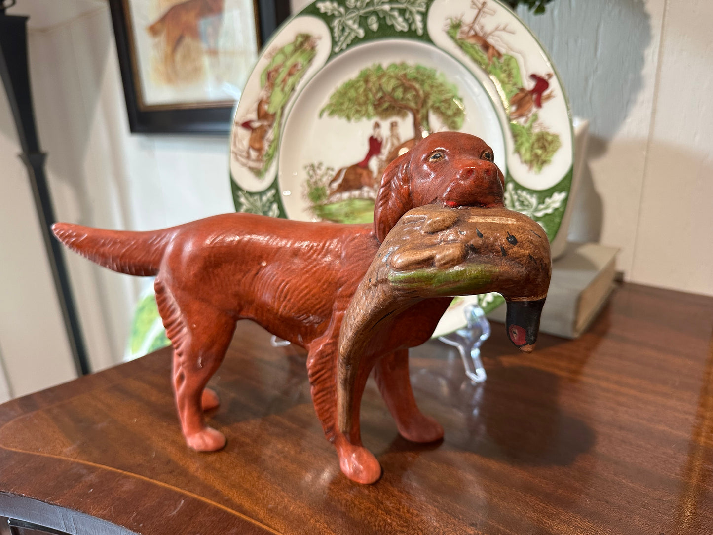 Hunting Dog with Pheasant