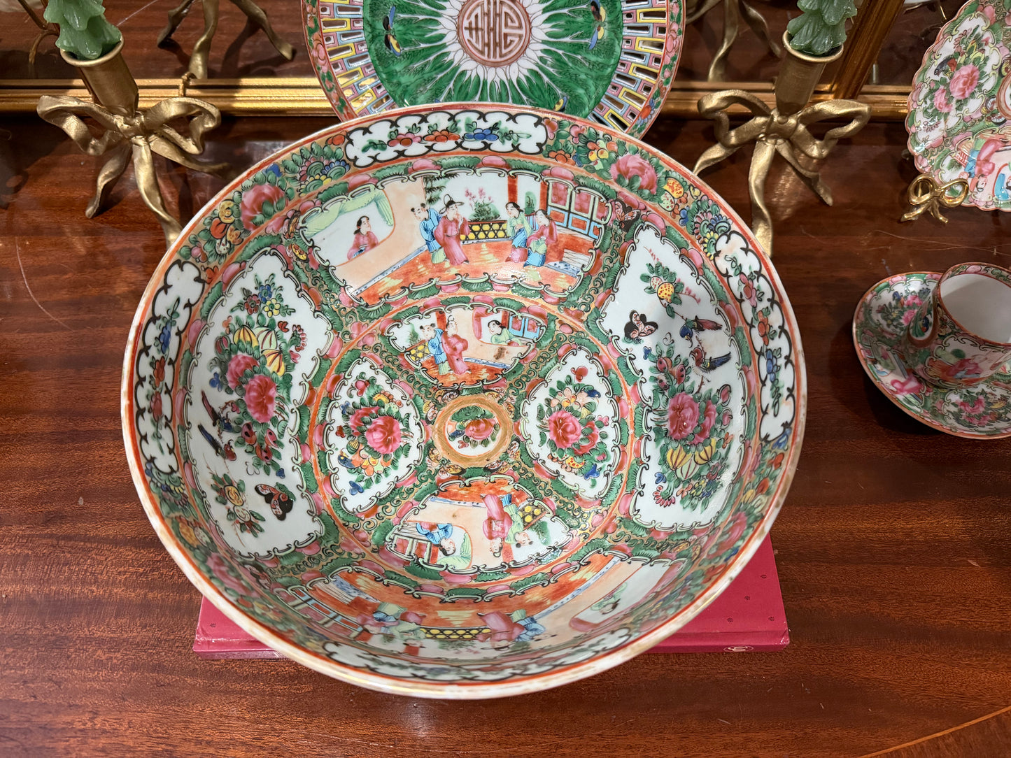 Rose Medallion Punch Bowl