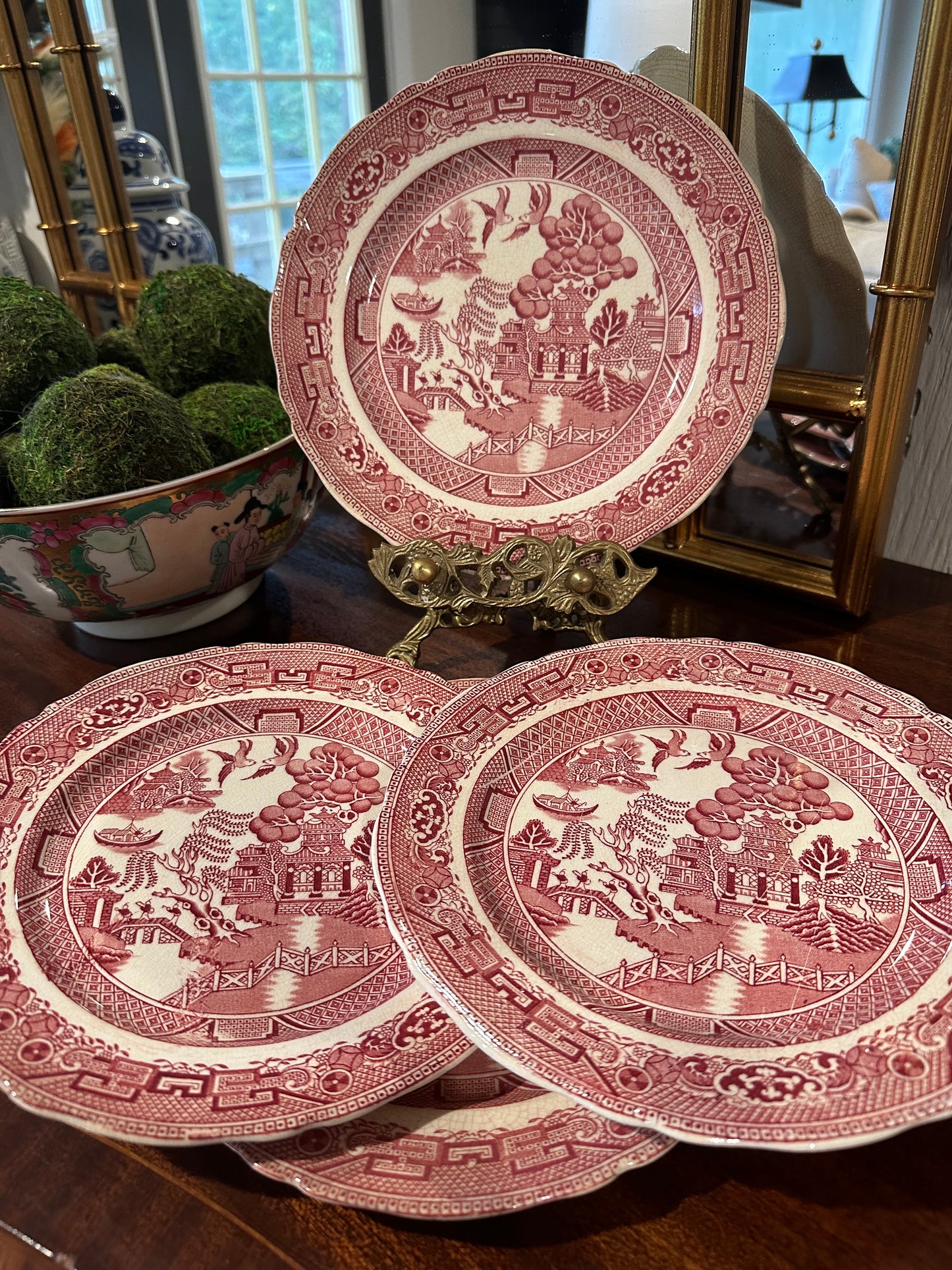 Red Willow Plate Set