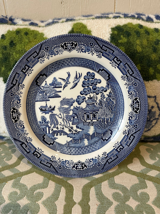 Churchill Blue Willow Plate