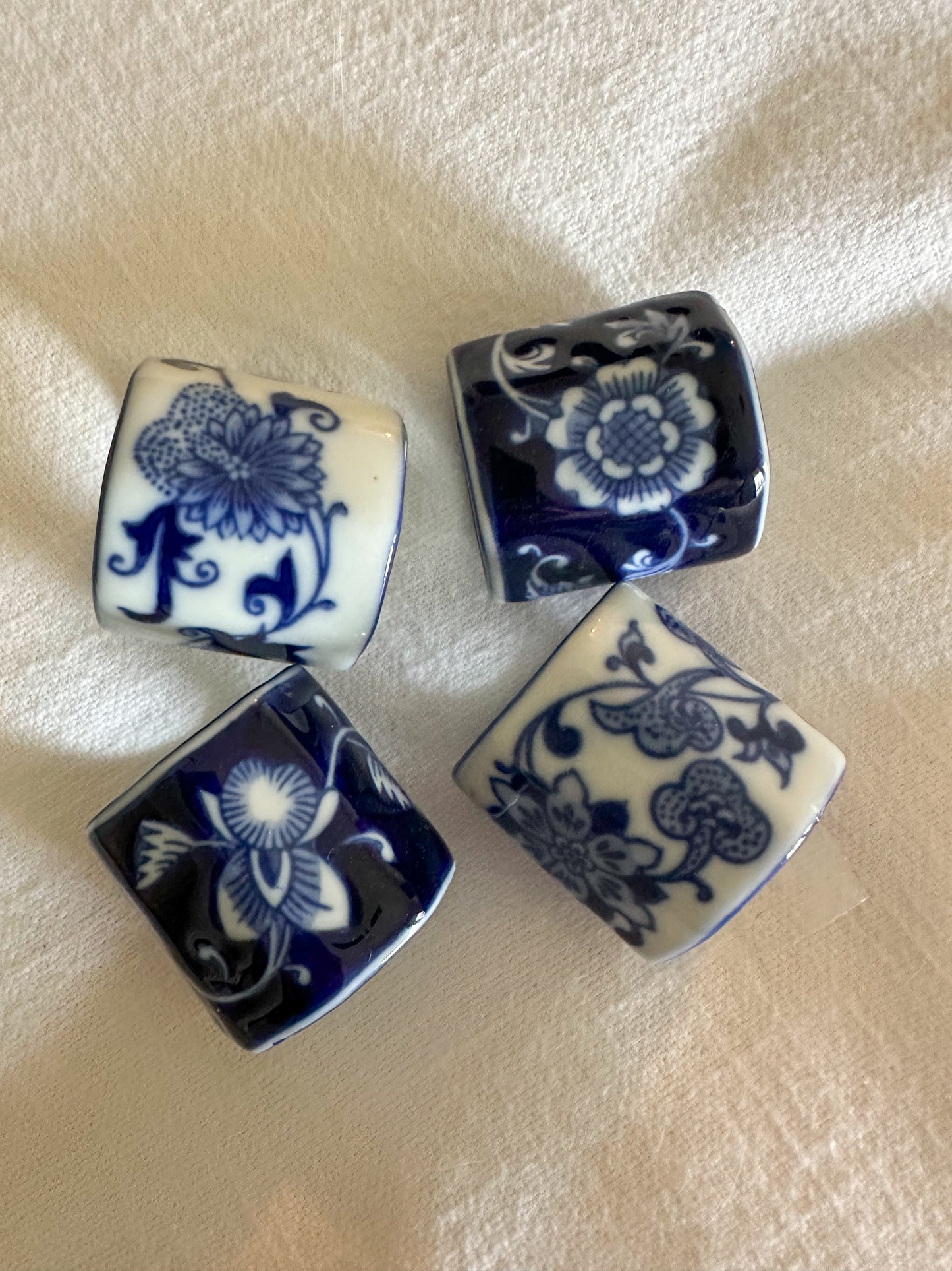Blue & White Napkin Rings