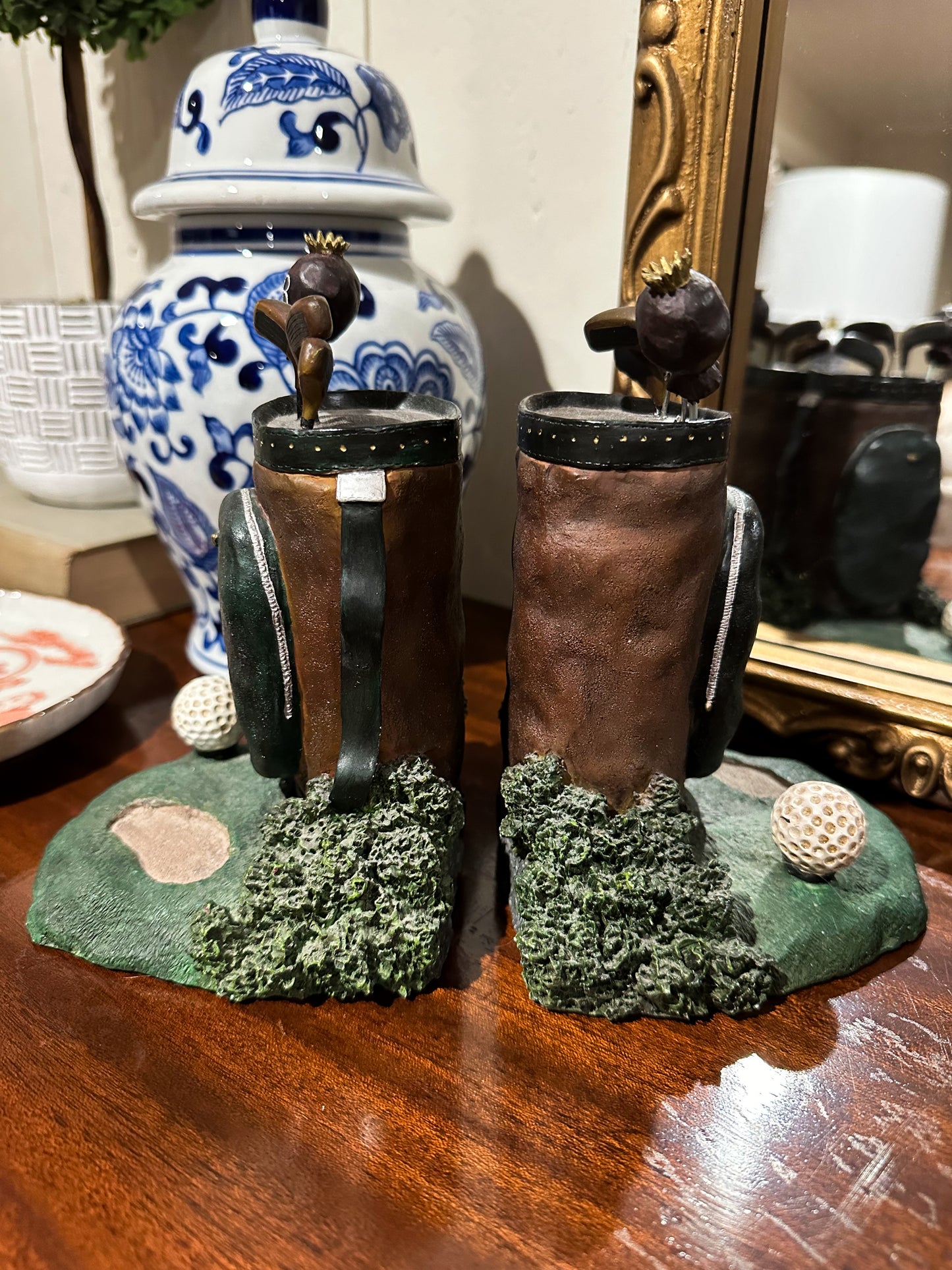 Golf Club Bookends