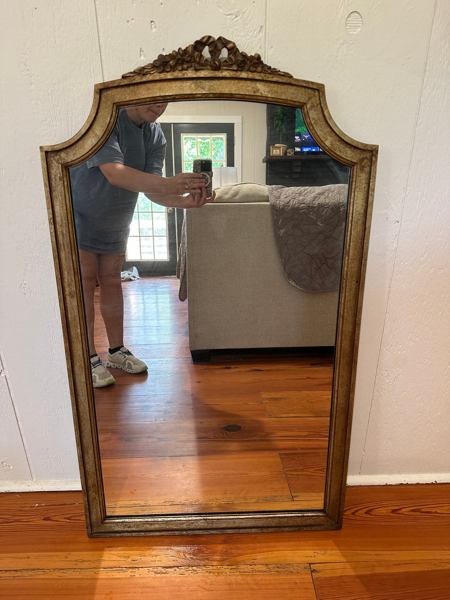 Wooden Bow Mirror