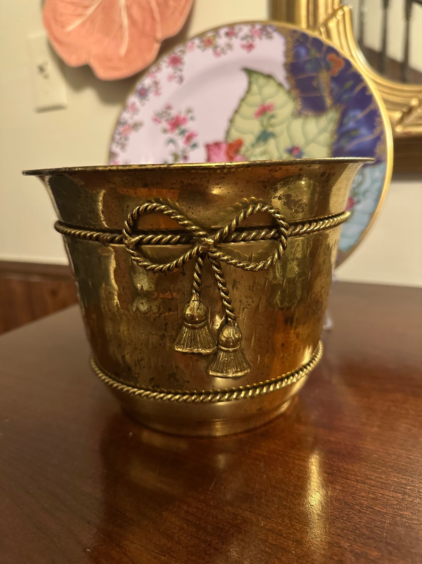 Brass Bow Planter