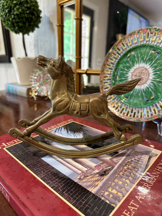 Brass Rocking Horse