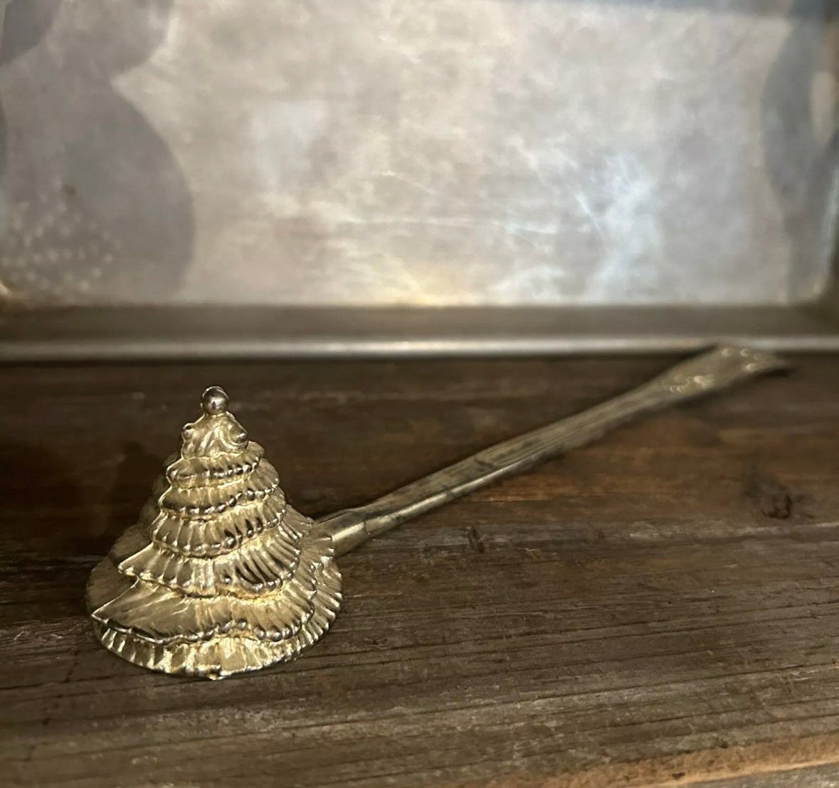 Silver-Plated Christmas Candle Snuffer