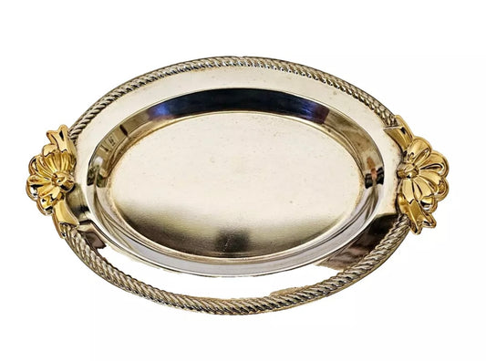 Silver & Gold Bow Tray