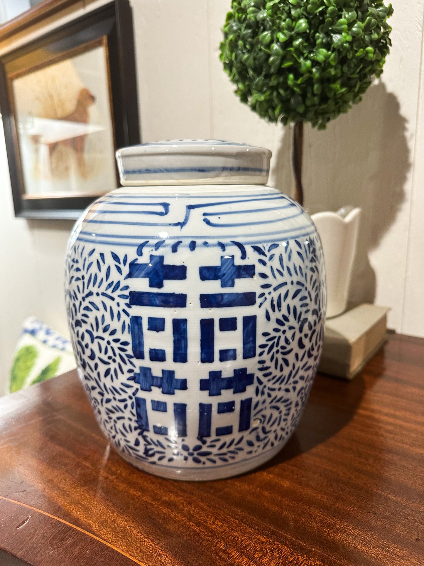 Blue & White Ginger Jar