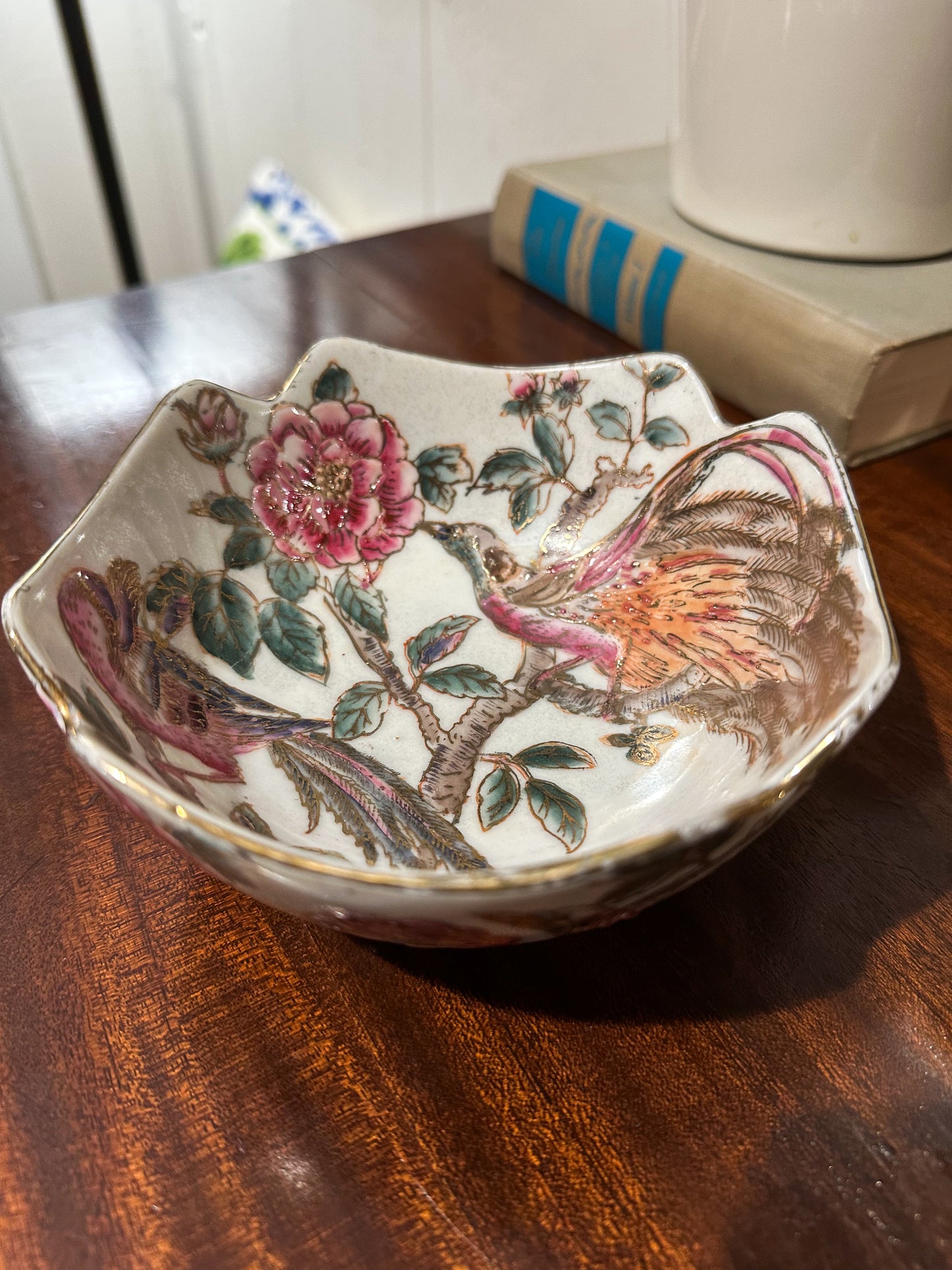 Peacock Lotus Bowl
