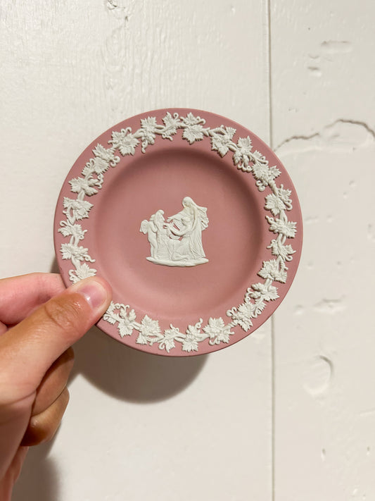 Pink Wedgwood Jasperware Dish