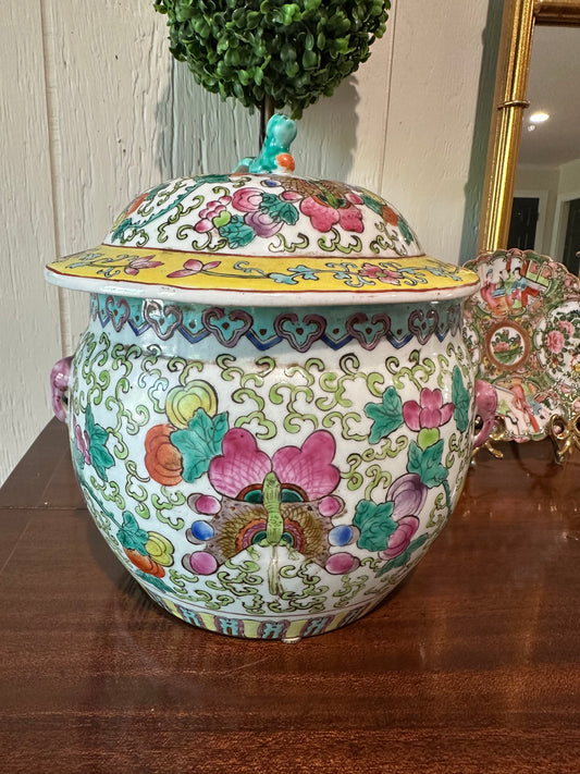 Butterfly Rice Jar