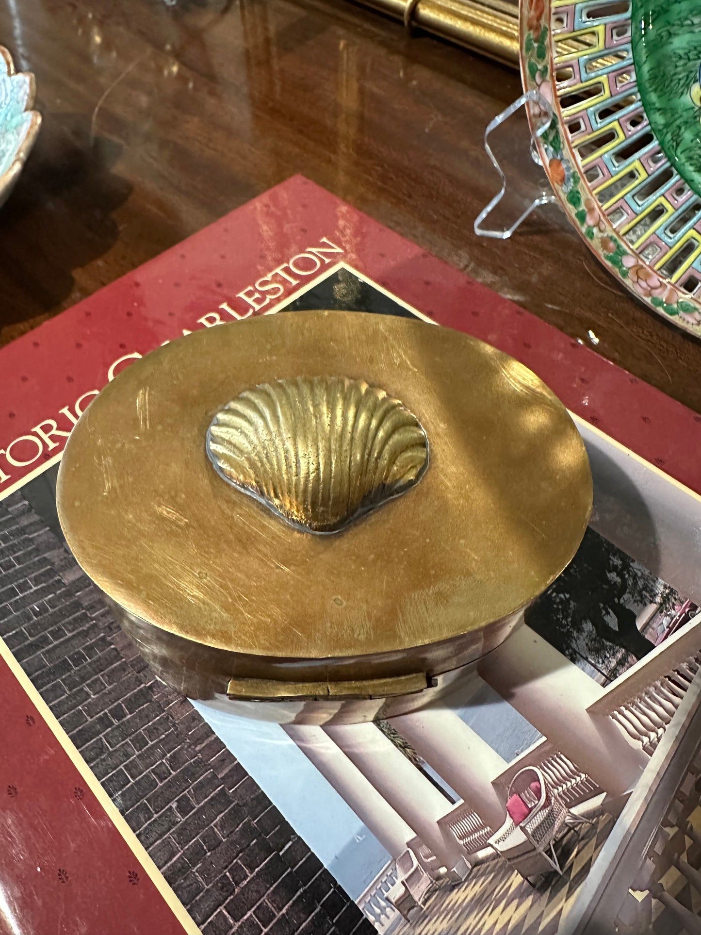 Brass Shell Trinket Box