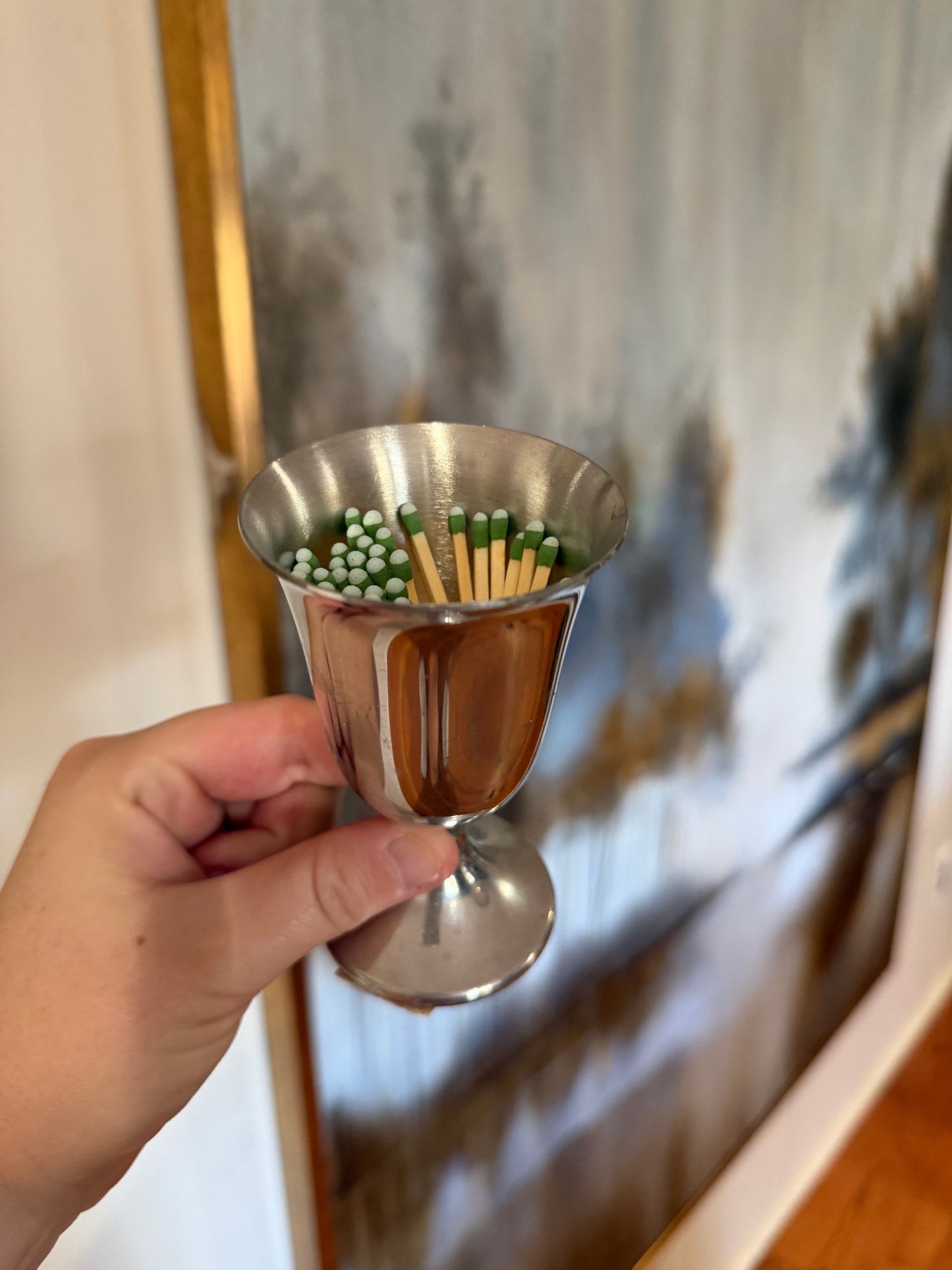 Silver Match Holder