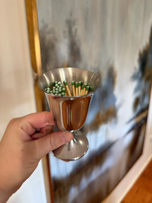 Silver Match Holder