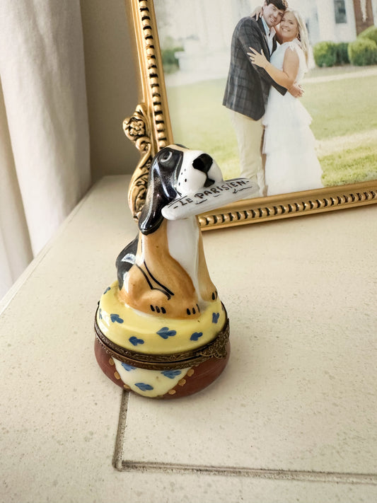 Limoges Hand-Painted Trinket Box