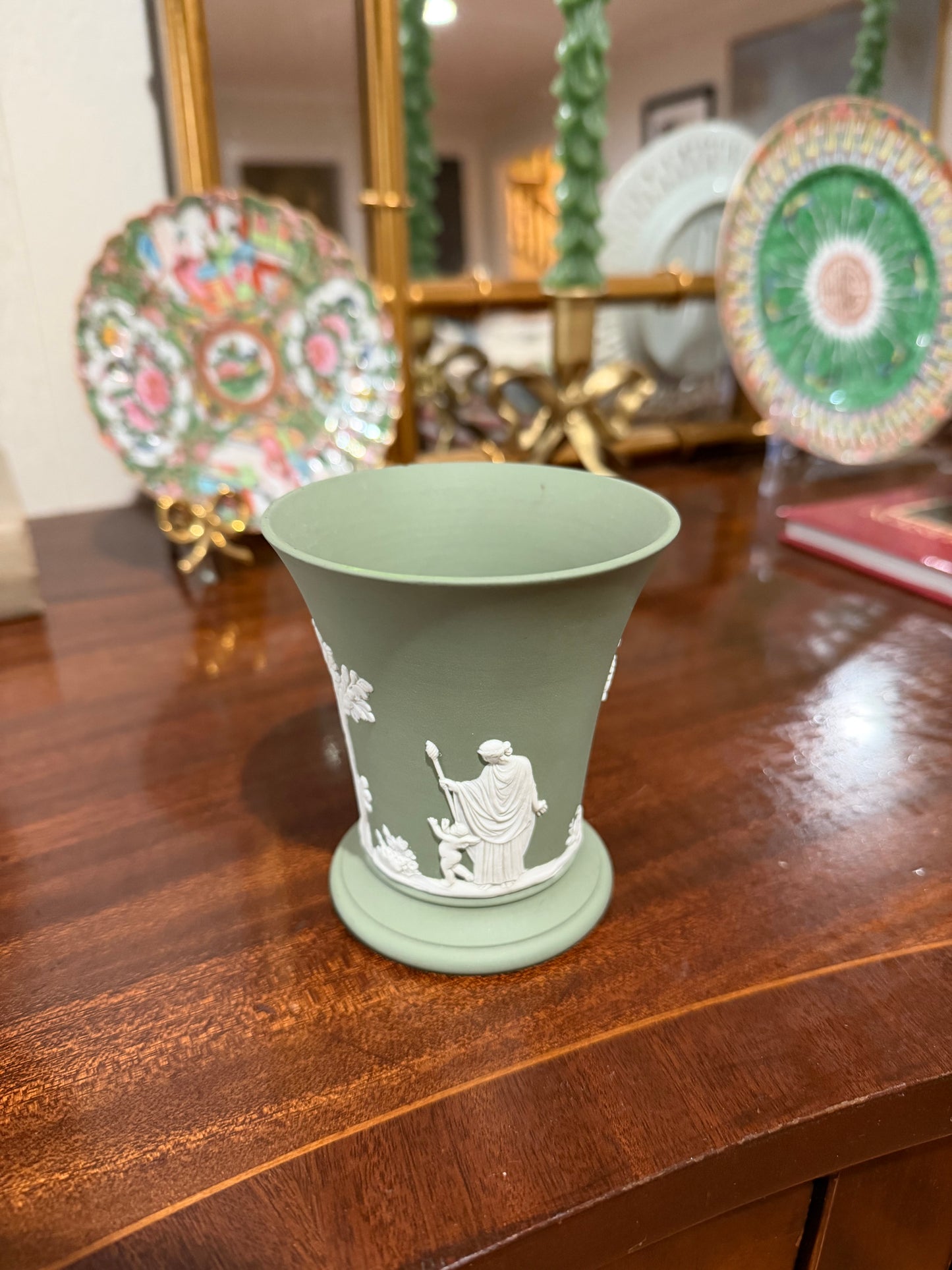Green Wedgwood Vase