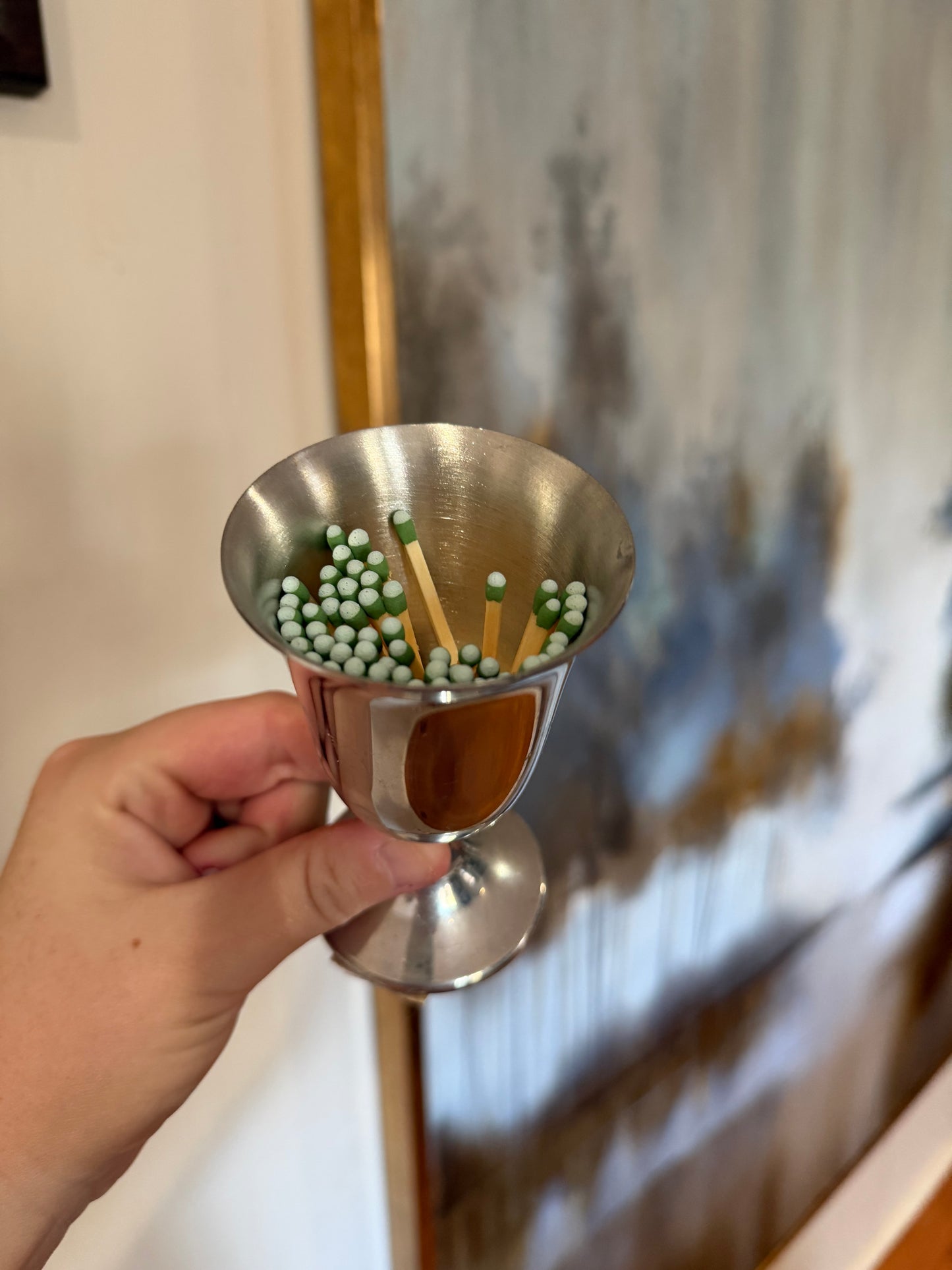 Silver Match Holder