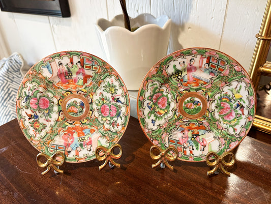 Rose Medallion Saucers