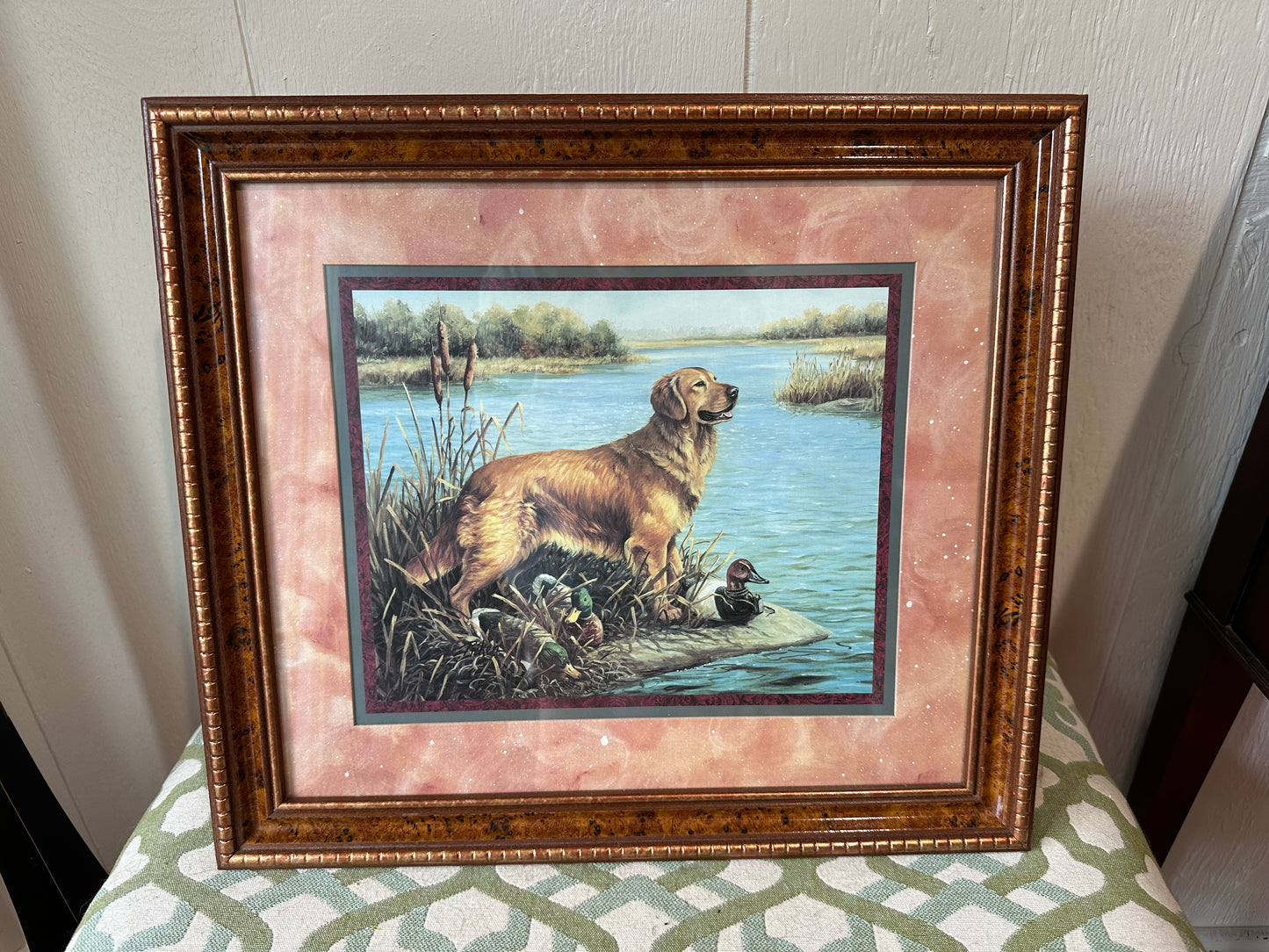 Golden Retriever & Duck Picture