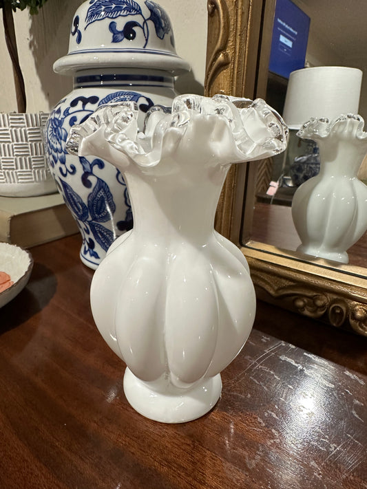 Fenton Silver Crest Vase