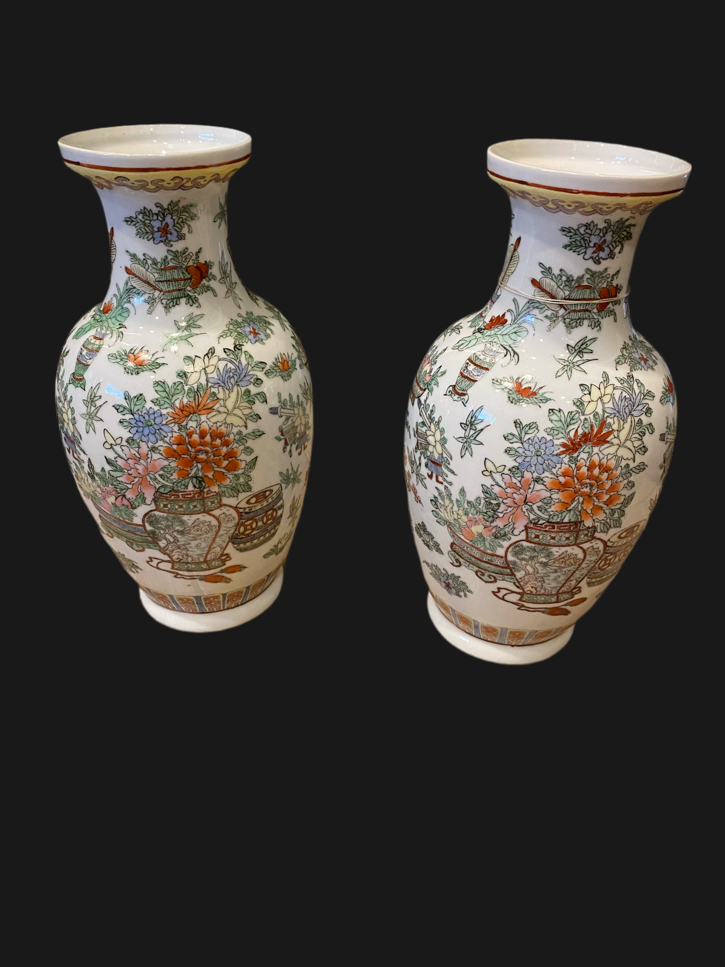 Pair of Chinoiserie Vases