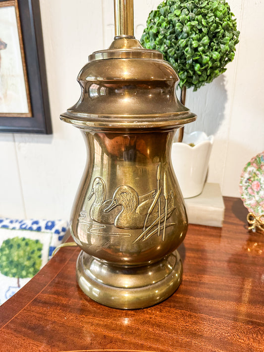 Brass Duck Lamp