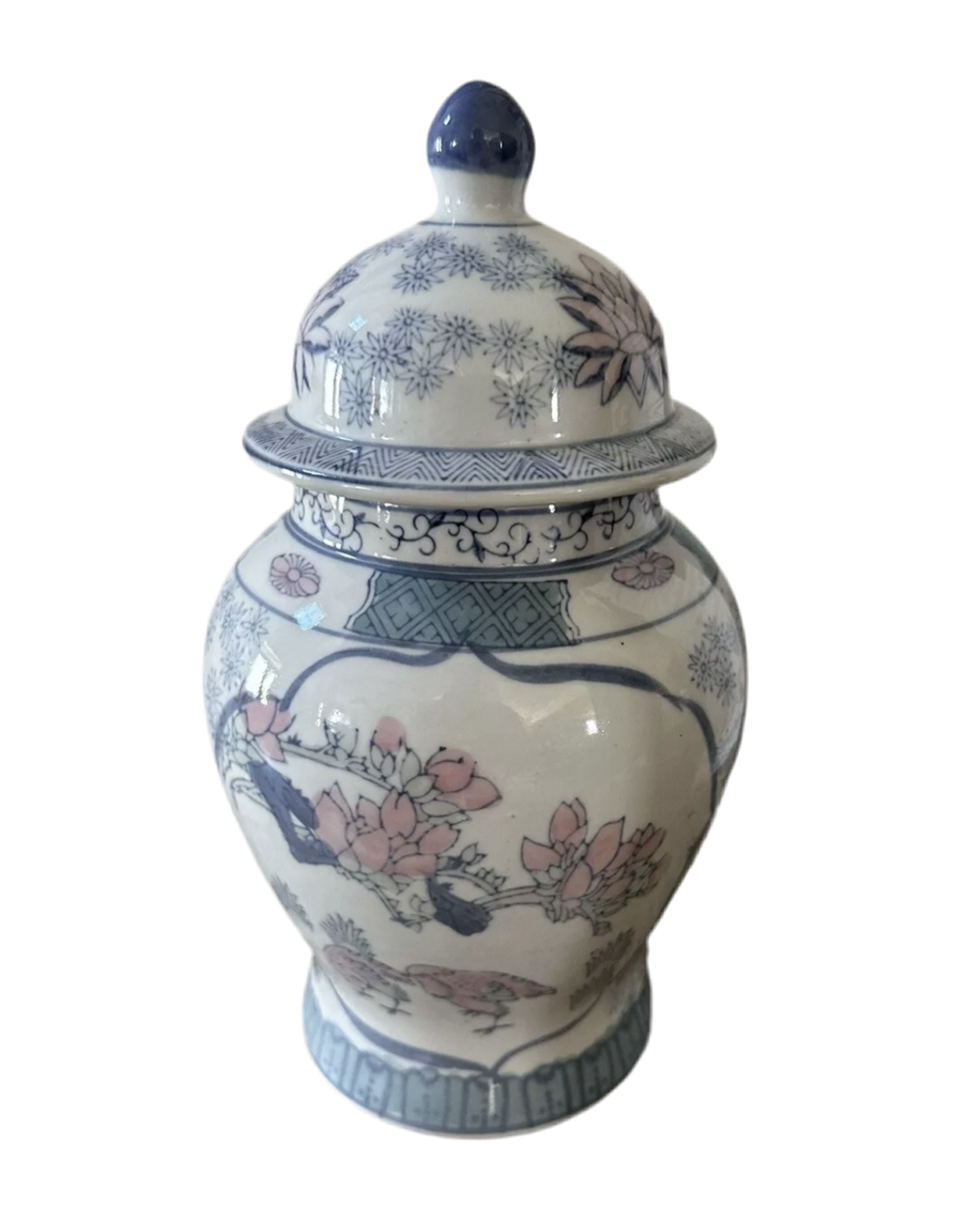 Pastel Florals Ginger Jar