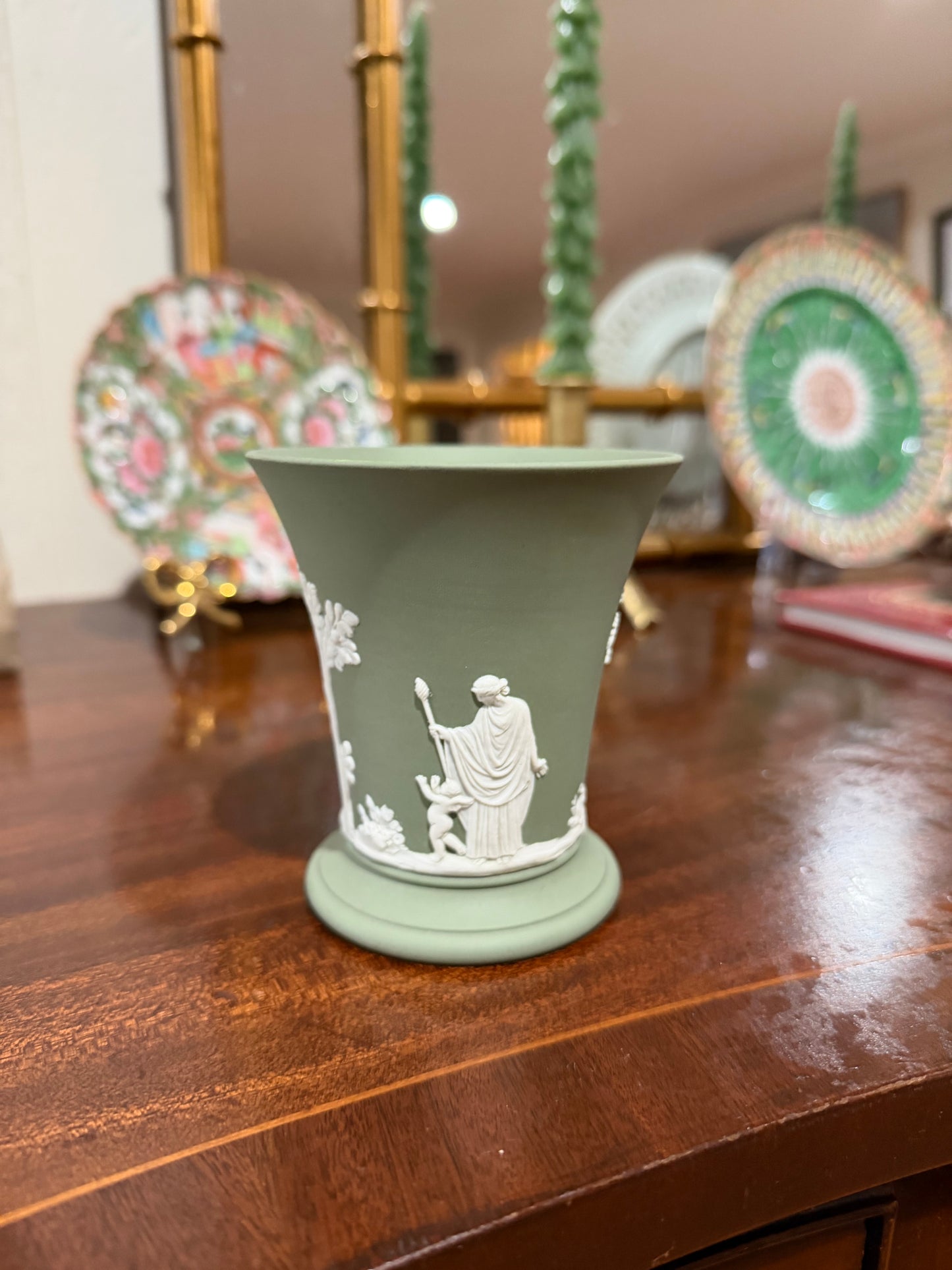 Green Wedgwood Vase