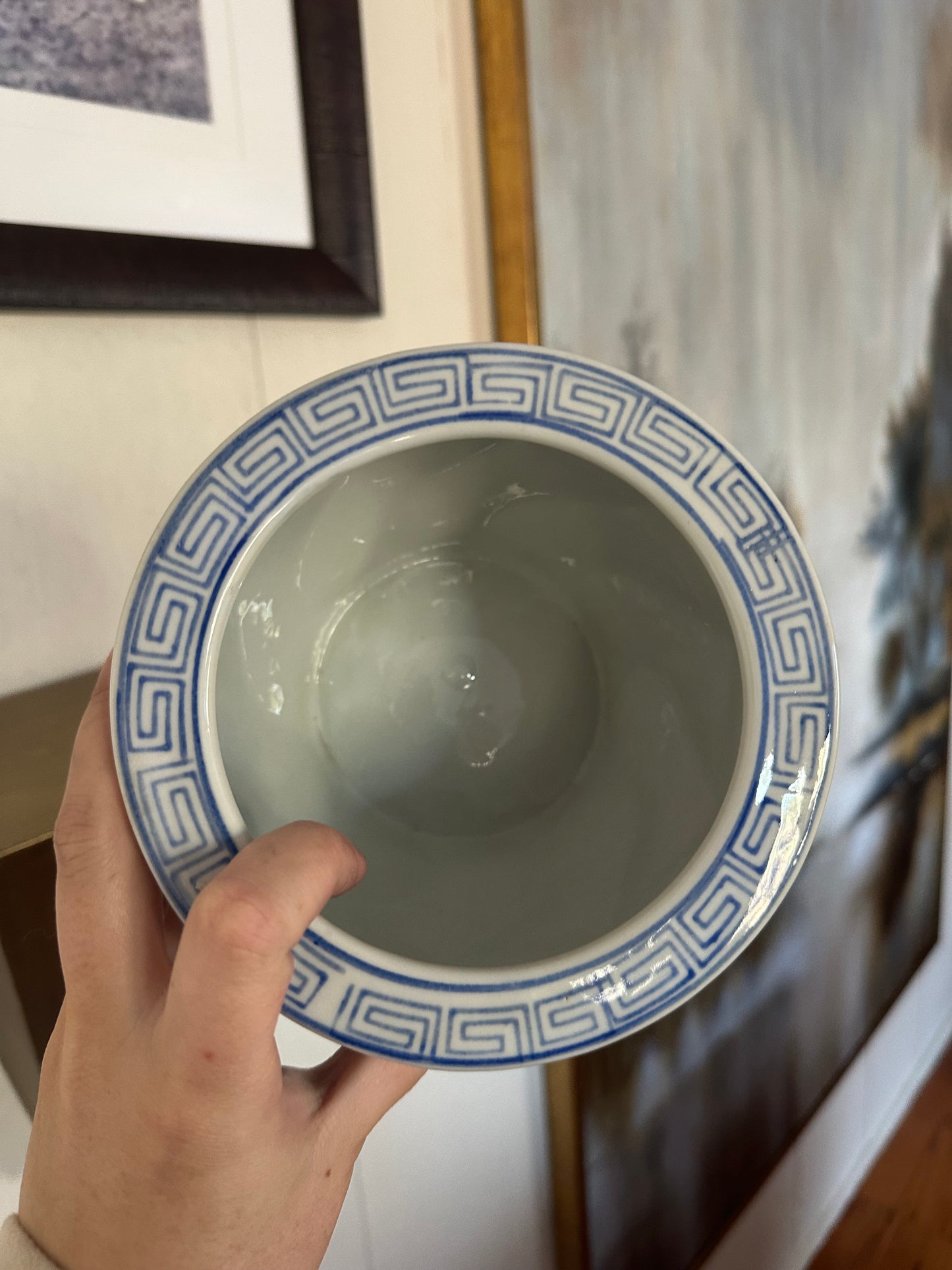 Mini Blue & White Planter