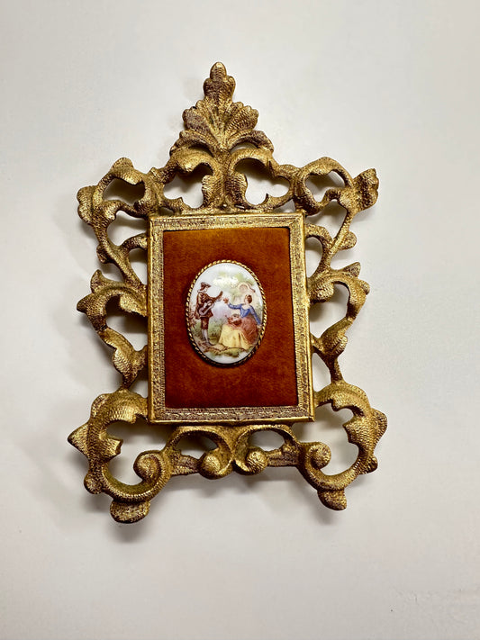 Ornate Framed Cameo