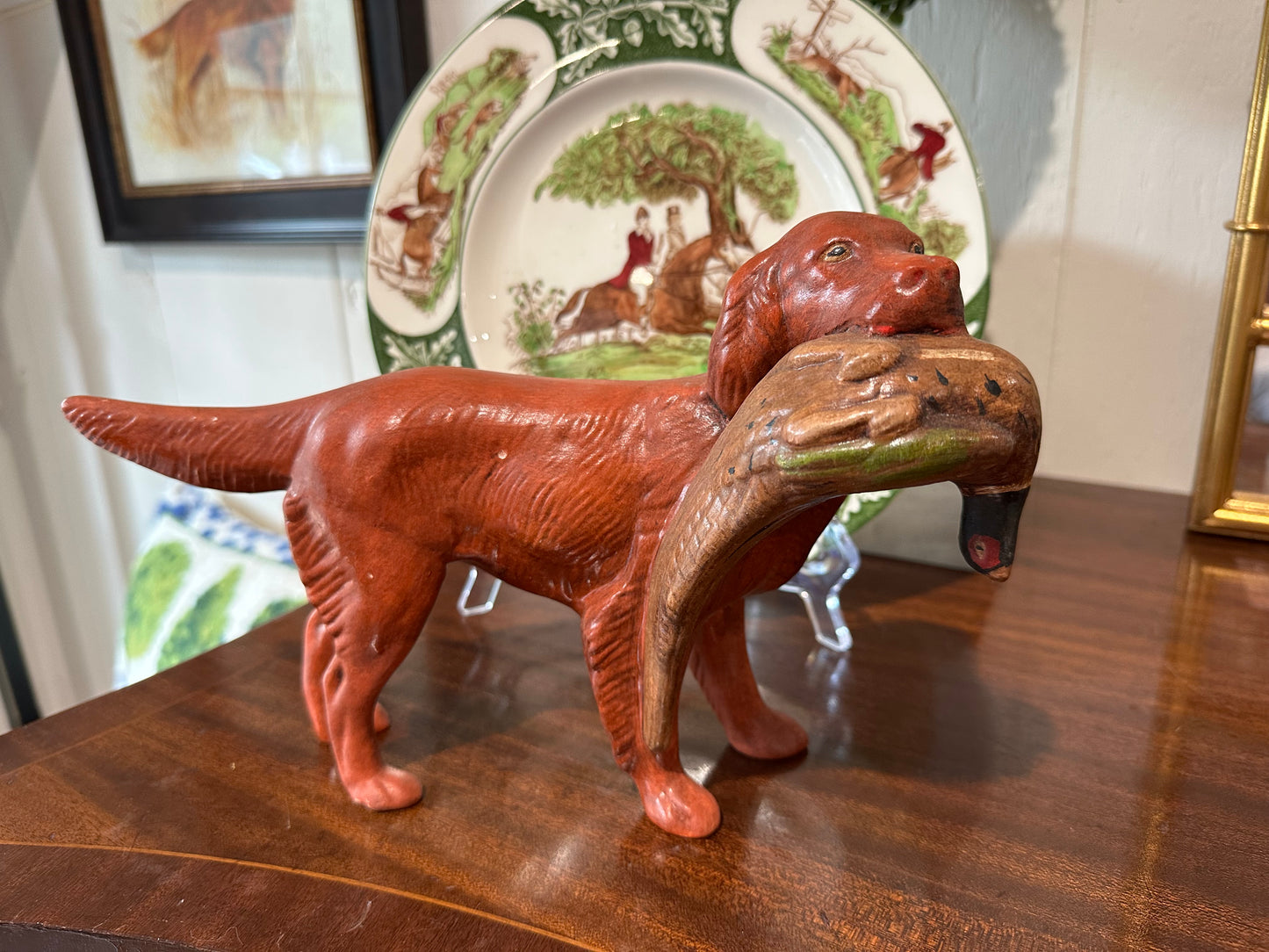 Hunting Dog with Pheasant