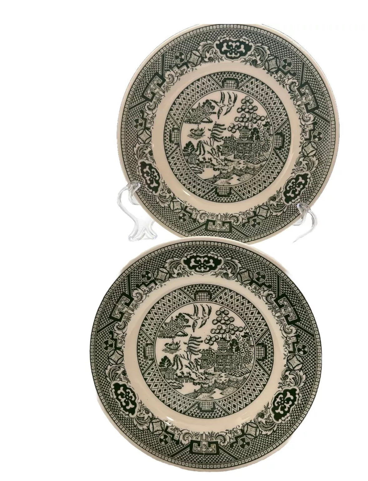 Green Willow Plates