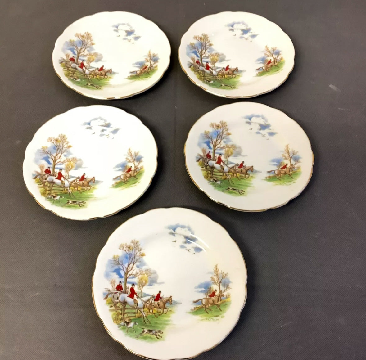 Regency Fox Hunt Plates