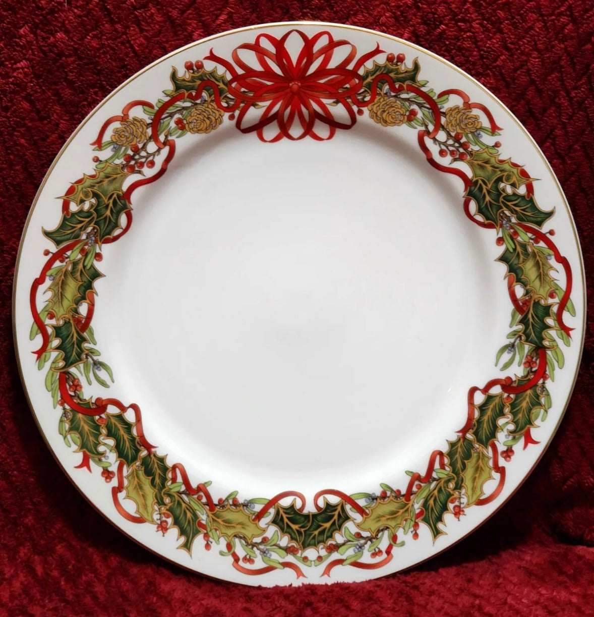 Andrea by Sadek Christmas Garland Cake Plate & Server