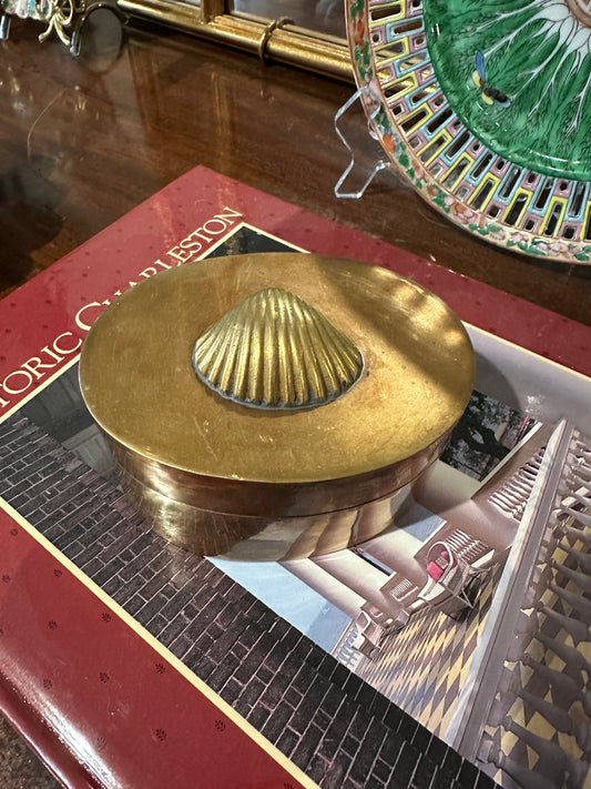 Brass Shell Trinket Box