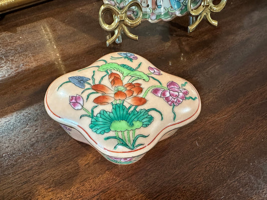 Peach-Colored Trinket Box