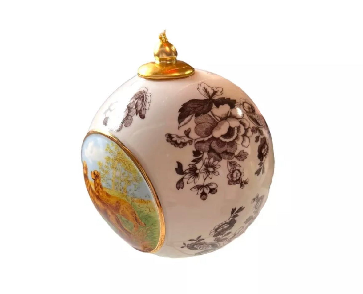 Spode Woodland Golden Retriever Ornament