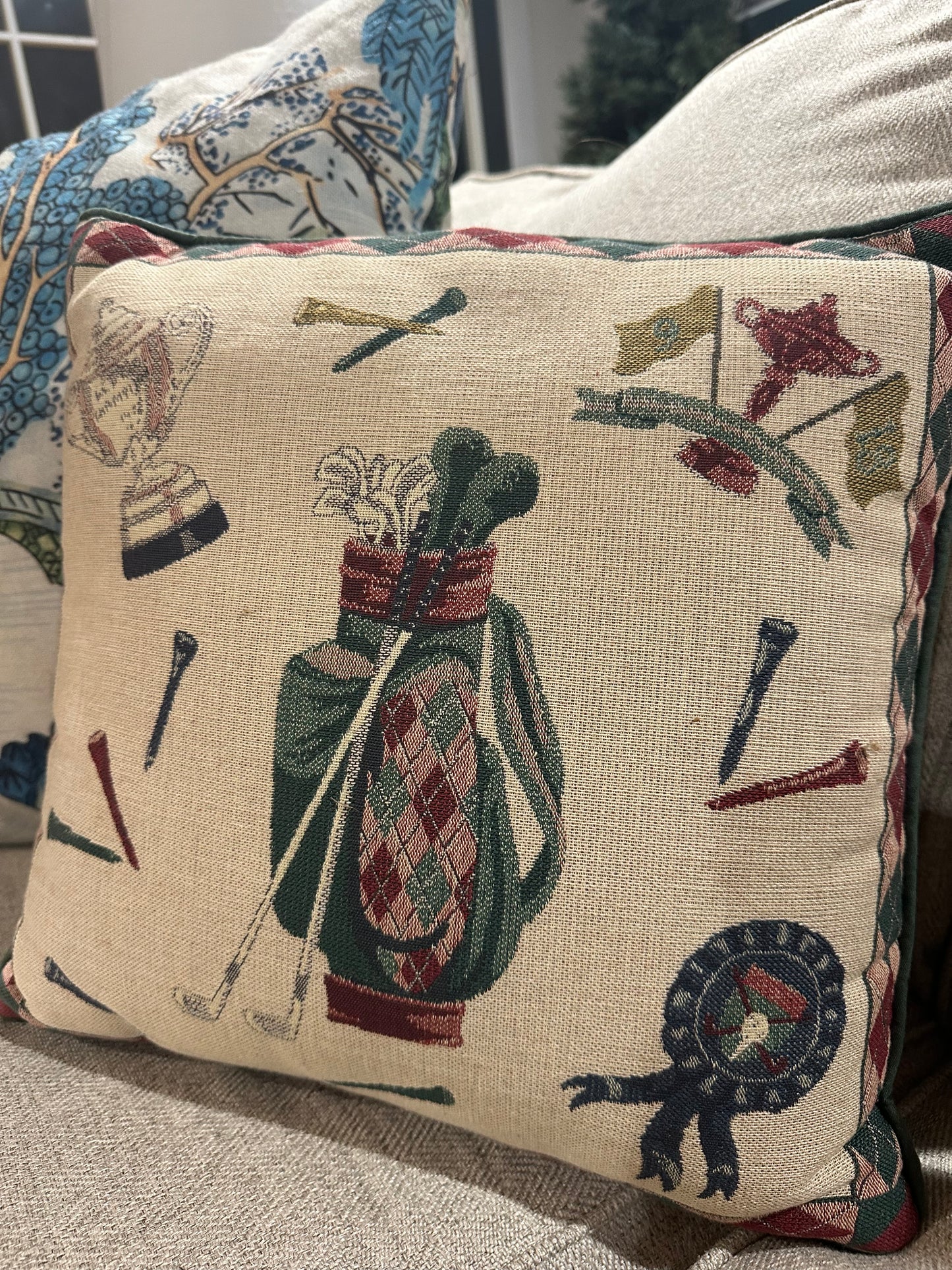 Stitched Golf Pillow