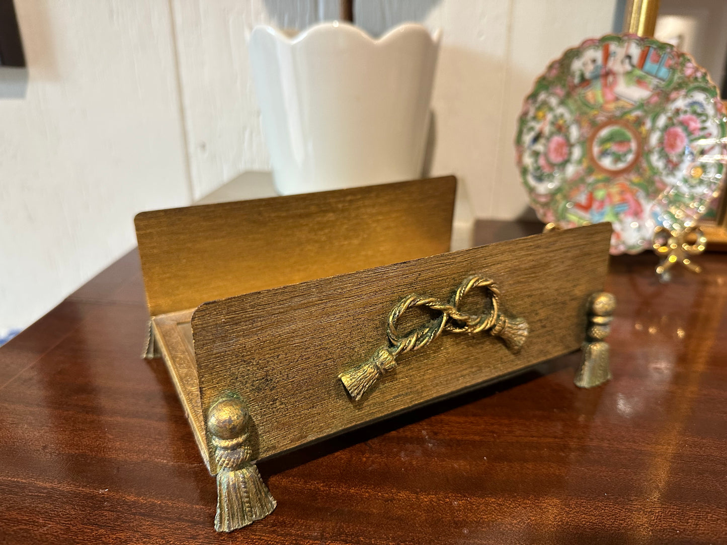 Bow & Tassel Napkin Holder