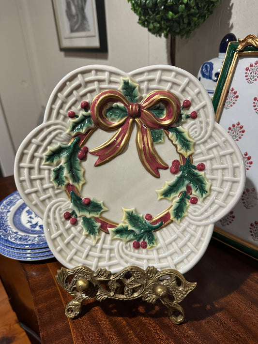 Christmas Bow Plate