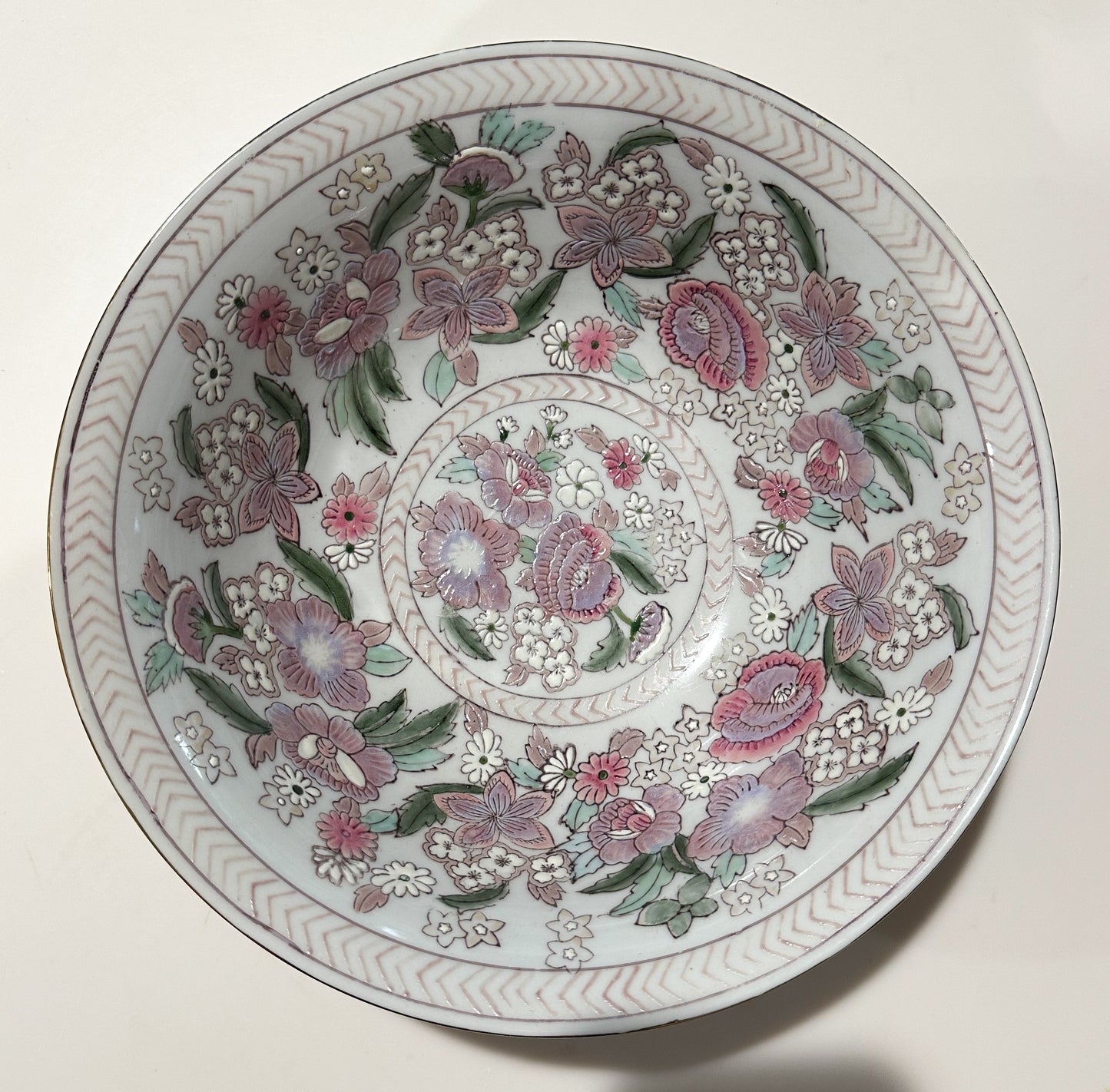 Pastel Pink Floral Bowl