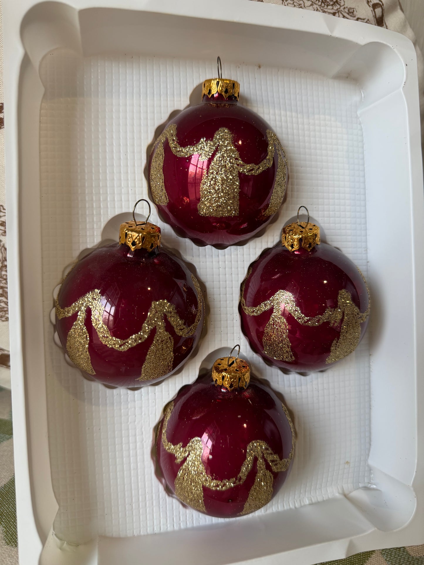 Red & Gold Tassel Ornaments